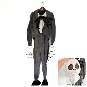 Disney Store Deluxe Costume Jack Skellington Mens Women Small Foam Head Mask New